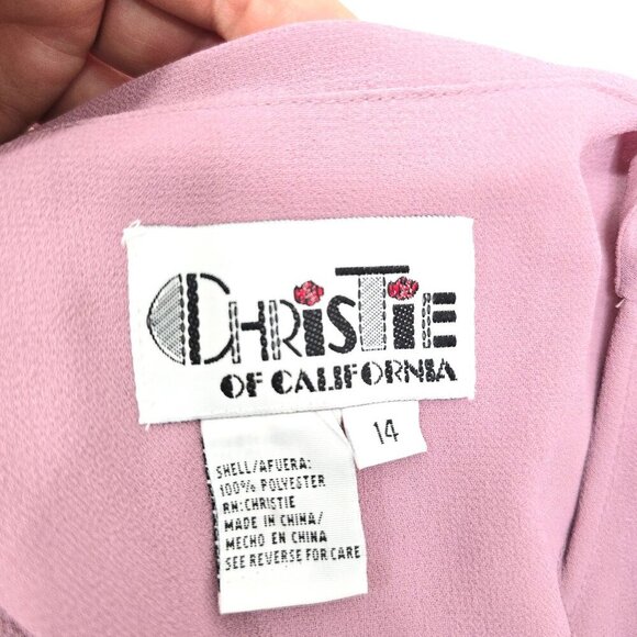 Vintage Christie of California Dusty Rose Open Front Long Sleeve Maxi Cardigan - Picture 8 of 8